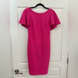 Calvin Klein pink Cocktail dress with sleeve and back detail